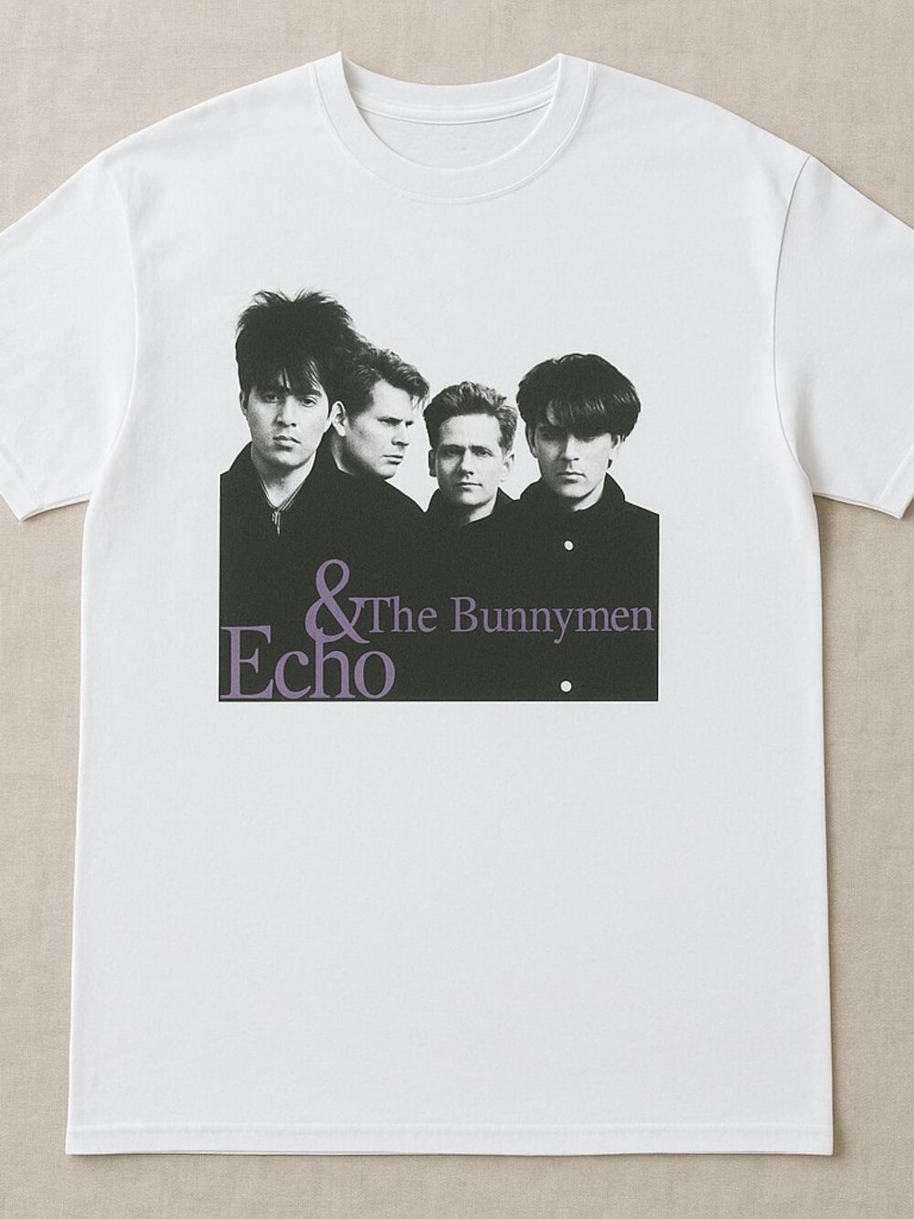 Echo & the Bunnymen Graphic Tee | Vintage Alternative Rock Band White T-Shirt